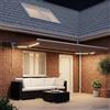 Kaloriko Tenda da sole retrattile con LED Sabbia 5 x 3 m per giardini terrazze veranda protezione UV e calore manovella o telecomando esterno resistente alle intemperie