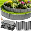 WEXFFU Recinzione per Giardino Effetto Pietra, Bordura per Aiuola Effetto