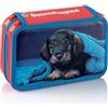 Favorit, Astuccio 3 scomparti per la scuola, Fornito di Cancelleria, 20 x 13 x 7.5cm, Sweet Puppies