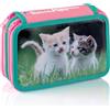 Favorit, Astuccio 3 scomparti per la scuola, Fornito di Cancelleria, 20 x 13 x 7.5cm, Sweet Puppies
