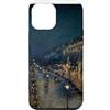 RelaxArtWorld Custodia per iPhone 12 Pro Max Boulevard Montmartre, Vista notturna di Camille Pissarro (1897)
