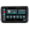 Jf Sound car audio system Autoradio Custom Fit per Peugeot 2008 e 208 Android GPS Bluetooth WiFi Dab USB Full HD Touchscreen Display 9 processore 8core e comandi vocali
