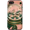 Alpine Wonder Collection Custodia per iPhone SE (2020) / 7/8 Villaggio alpino dentro un globo di vetro con neve