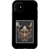 Hannya Oni Mask Aesthetic By TW Custodia per iPhone 11 Maschera giapponese del diavolo Hannya Oni Maschera Yokai Oni