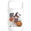 Vintage Halloween Farm Custodia per iPhone 17 Pro Max Boo Whos Oinking There Funny Halloween Witch Pig