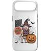 Vintage Halloween Farm Custodia per iPhone Air Boo Whos Oinking There Funny Halloween Witch Pig