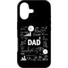 Funny Dad Of Two Math Father's Day Custodia per iPhone 17 Papà Squadrato Seconda volta Papà Matematica Padre