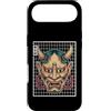 Hannya Oni Mask Aesthetic By TW Custodia per iPhone Air Maschera giapponese del diavolo Hannya giapponese Oni Grid Yokai Oni