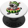 Zebra Melon Summer Cartoon Simpatico design zebrato a forma di anguria con animale PopSockets PopGrip Adesivo