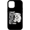 Regalo per il proprietario del cane, com Custodia per iPhone 12/12 Pro Bulldog inglesi Abbigliamento da passeggio Bulldog per
