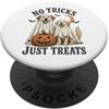 Vintage Halloween Farm No Tricks Just Treats Halloween Ghost Dogs Costume Funny PopSockets PopGrip Adesivo