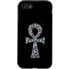 Pink Cowgirl Disco Custodia per iPhone SE (2020) / 7/8 Gotico Ankh Disco Ball Specchio Mosaico Celeste Festival