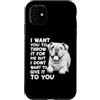 Regalo per il proprietario del cane, com Custodia per iPhone 11 Bulldog inglesi Abbigliamento da passeggio Bulldog per