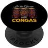 Lover Drum Fan Humorous Sarcasm Comedy Divertente dicendo la scanalatura con Congas sarcastico PopSockets PopGrip Adesivo