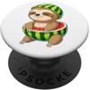 Sloth Watermelon Summer Cartoon Simpatico bradipo anguria Summer Cartoon Animal Design PopSockets PopGrip Adesivo