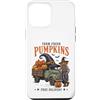 Vintage Halloween Farm Custodia per iPhone 12 Pro Max Farm Fresh Pumpkins Halloween Truck Scarecrow Witch Hat