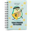 Mr. Wonderful - Quaderno A5 Con Copertina In Rilievo - Avocado - Quaderno A Spirale, 240 Pagine Bianche, Pezzo 3D In Memory Foam Antistress E Foglio Di Adesivi - Carta FSC
