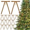 G2PLUS 24PCS Fiocchi di Natale in Velluto Fiocco Velluto Marrone 13x18cm | Fiocchetti Natalizi Regalo con filo 15cm per Albero di Natale,Confezioni Regalo e Decorazioni Matrimoni