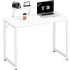 SogesPower Scrivania per Computer, Scrivania da Ufficio, Scrivania da Lavoro, Tavolo da Conferenza per Casa e Ufficio, 80×40×75 cm, Bianco