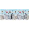 PENSIERI DELICATI Passatoia 52x150 cm, Realizzata in Cotone e PVC, Made in Italy, Passatoia Lavabile In Lavatrice A 40°, Fantasia Volare