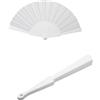 AMAPOLAS Set 12 PZ Ventaglio Bianco da Matrimonio - Eleganza e Freschezza per Il Tuo Giorno Speciale