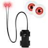 KATELUO 1 Pezzi Rosso Occhi Luminosi Halloween con 1 Paio di Occhi Realistici | Occhi Luminosi LED Halloween, Occhi LED Luminosi Horror Spaventosi per Teschi, Zucche, Maschere Fantasma, Lapidi