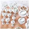 lemgyiamz longyisound, set di 33 stampini per fondente, per il fai da te, per la modellazione, per biscotti, fiori, farfalle, stelle, a forma di cuore, foglie per torte
