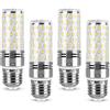 Vicloon Lampadine LED di Mais, 4Pcs Candelabro a LED E27 12W Equivalente a 100W Alogena Bulbi, Luce Lampadine, Bianco Freddo 6000K, 1400LM, Senza Sfarfallio, Non Dimmerabile, CA 175-265V, CRI>80+