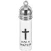 Toyvian Bottiglia di Acqua Santa Cristiana in Vetro Croce, Fiala Battesimale Decorativa per Cerimonie Religiose, Bomboniera Simbolica per Battesimo e Benedizioni in Casa e Chiesa, 35x11mm