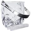 Dmnnlp Contenitore per cubetti di ghiaccio acrilico da 1,3 l, con pinza, per champagne, per casa, bar, feste, trasparente