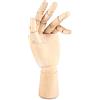 niCWhite Art a mano in legno, Nicwhite Artist snodato articolato manichino di legno a mano, Sectioned Opponibili figura scultura manichino mano Modello con dita flessibile, per disegnare,10,12 7 Left Hand