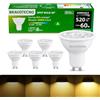 bravotecno Lampadina LED GU10 dimmerabile, 2,9 W, 3000 K bianco caldo, angolo di emissione 36°, equivalente a 50 W, lampadina GU10 per faretti, 6 pezzi