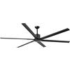 FARO BARCELONA Faro Andros Ventilatore da soffitto nero extra large con motore DC, 6 velocità