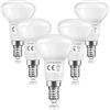 Caldarax Lampadina Riflettore LED E14 R50 5W, Equivalente a Incandescenza 40W, Faretto LED E14 Luce Naturale 4000K, 475LM, Angolo del Fascio Spot di 120°, Non Dimmerabile, 5 Pezzi