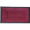 CosìCasa: Zerbino Ingresso Esterno Decorativo [45X75] | Pratico Tappeto Asciugapassi Con Scritta Welcome in Rilievo, Ideale per la Tua Casa | Lo Zerbino Esterno Perfetto per ogni Ingresso [Bordeaux]