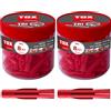 TOX Tassello Universale Tri 8x51 mm in Scatola Rotonda, 90 pz, Rosso, Gomma