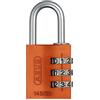 ABUS Candado combinación aluminio 30mm naranja
