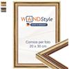 WANDStyle cornice foto legno vintage, cornici da parete, cornice 20x30 cm | Portafoto da parete, cornici foto oro per appendere, 20x30 cm Photo Frame H400 - Made in Germany