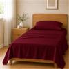 Homebliss Completo Letto 90x190+25 / 150x240 + 45x75 1PCS, Bordeaux | 65 GSM, sacca +25, tinte unite