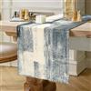 Hanrunsi Runner da Tavola Moderno Runner Nero in Lino Runner per il Tavolo Boho a Doppio Strato Addensato Panno Decorativo per Cene di Eventi, Decorazioni per la Casa 40 cm x 140 cm