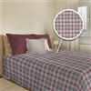 PENSIERI DELICATI Copriletto 220x280 cm, Telo Singolo 100% Cotone Pique, Ideale Come Telo Arredo, Coperta Salva Letto 1 Piazza e Mezza, Fantasia Ben Tortora, 100% Made in Italy