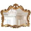 FGXHHS Specchio Anticato da Parete, 95x79 cm, Stile Vintage, Ideale per Soggiorno, Camera da Letto, Ingresso, Bagno e specchiera (Oro).