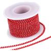 GORGECRAFT 10 Metro 2.5 mm Catena di Strass Cristallo Scintillante Strass Chiusura Catena Ad Artiglio per Fai da Te Cucito Artigianato Gioielli Perline Accessori Decorazione di Nozze, Siam Chiaro