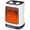 Pro Breeze Termoventilatore Ceramico 2000W - Tecnologia Ceramica a Basso Consumo Energetico - Oscillazione Automatica e 2 Impostazioni di Temperatura. Per camere o bagno - Bianco