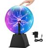 SKUTZTEK Sfera al Plasma da 8 Pollici, Lampada al Plasma con Sensore Tattile e Sonoro per Feste, Decorazioni Camera e Apprendimento Bambini - Regalo Natalizio Ideale