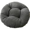 Generic Cuscino per Sedia con Lacci Antiscivolo per Ufficio Sedentario Cuscino Rotondo per Sedia per Sgabello da Bar Sedie da Pranzo Diametro 32/40/45/50 Cm(Dark Gray,32cm)