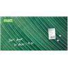 SIGEL Lavagna magnetica in vetro Artverum 91 x 46 cm | GL371, superficie opaca, vetro di sicurezza, facile da montare, 3 magneti al neodimio inclusi, foglia di palma verde