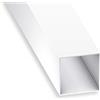 CQFD Tubo quadrato in PVC bianco 15 x 15 x 1 mm 1 m