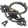 ZMdooreasy Eleganti maniglie vintage per armadietti con anelli per appendere in lega di zinco, accessorio per la casa (bronzo verde)