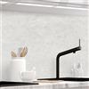 StickerProfis - Pannello Paraschizzi Cucina Adesivo da Parete, Opaco, 1.8 mm, Tutte Le superfici - Pietra Naturale Bianca - (White Natural Stone) Premium 60 x 80cm